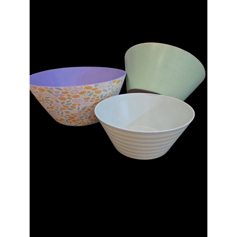 Tate + Zoey Elizabeth Olwen Honour Nature Bamboo Nesting Bowls New (C47)